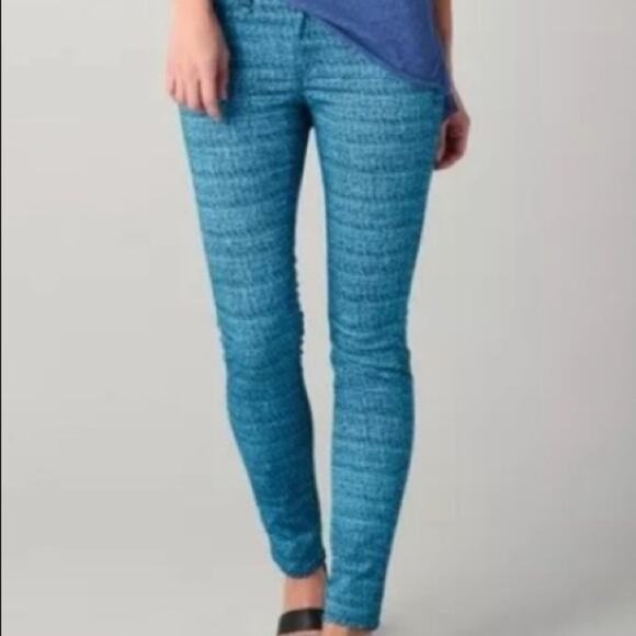 Rag & Bone  Blue Tweed The Printed Leggings - Picture 10 of 12